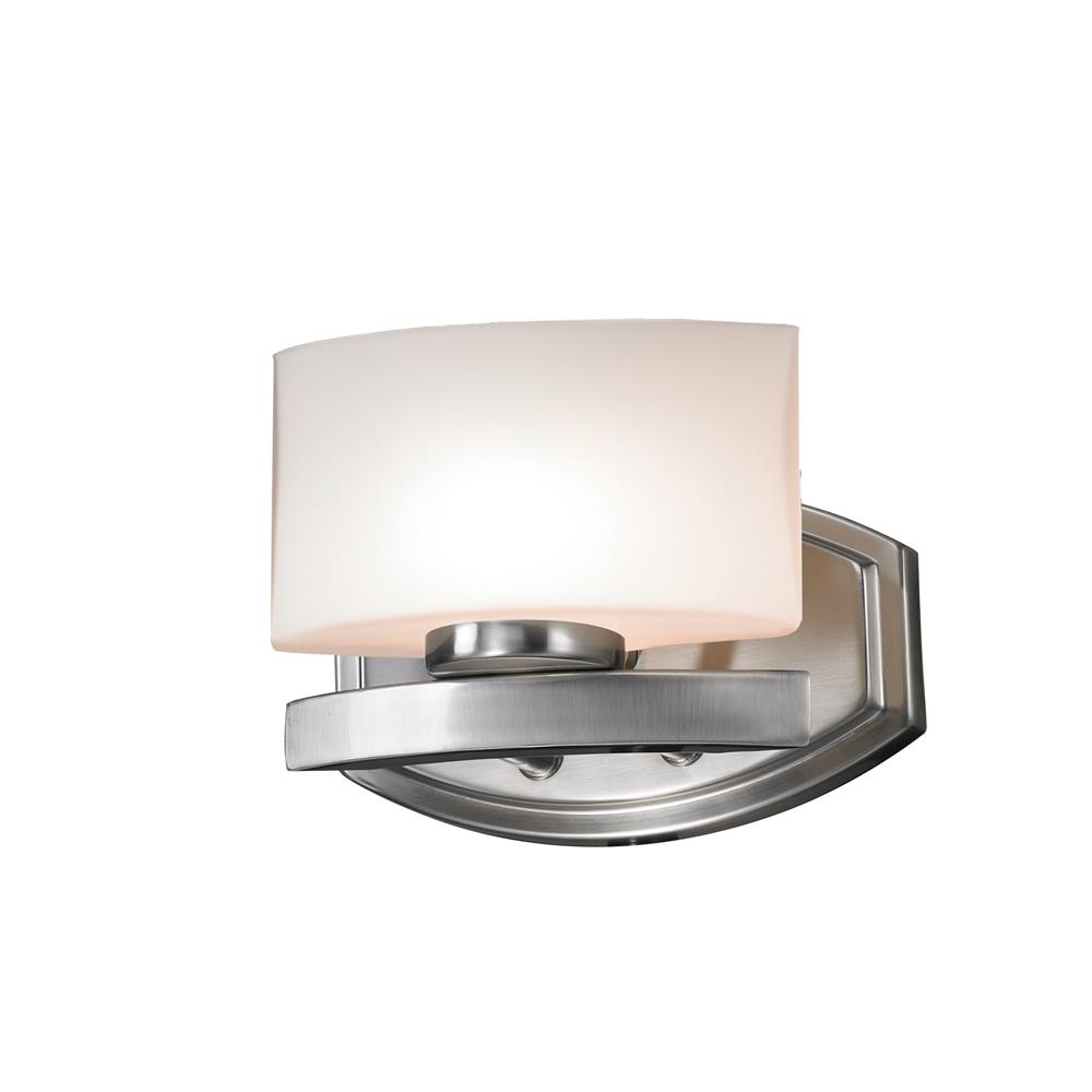 Z-Lite 3013-1V 1 Light Vanity Light in Brushed Nickel with a Matte Opal Shade